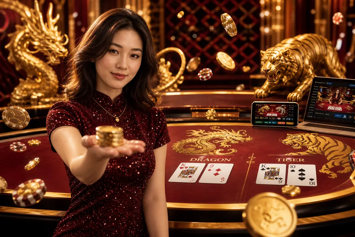 monkey88 Dragon Tiger card draw moment